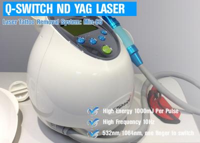 China 1064 nm / 532 nm ND YAG Laser Tattoo Removal Machine , Tattoo Laser Removal Equipment for sale