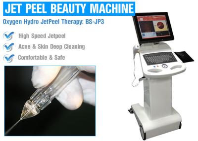China Alta velocidade facial profunda da máquina da casca do jato do oxigênio do tratamento da casca para o rejuvenescimento da pele à venda