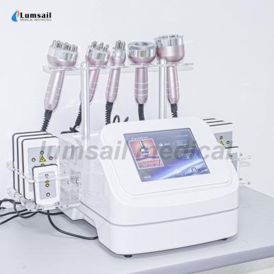 China Cuerpo ultrasónico de la cavitación que adelgaza la máquina de la lipolisis del laser del diodo del RF de la máquina en venta