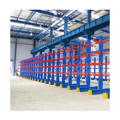 China Good Load Capacity Corrosion Protection Heavy Duty Steel Cantilever Double Racking System Cantilever Rack for sale