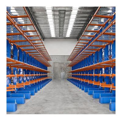 China Corrosion Protection Steel Pipe Warehouse Storage Rack Q235B Heavy Duty Cantilever Racking for sale