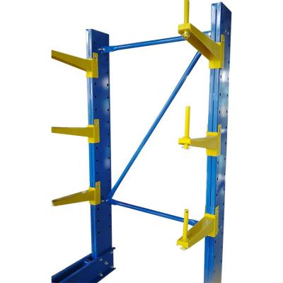 China Selective Corrosion Protection Warehouse Fine Finished Q235 Light Duty Metal Cantilever Rack for sale