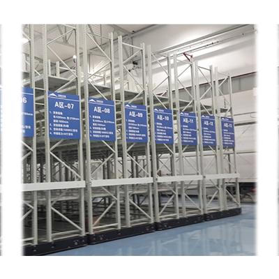 China Corrosion protection safe and reliable motor drive electric mobile warehouse pallet stretching for storage system for sale
