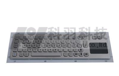 China Silver Rugged Industrial Keyboard With Touchpad , 67 Key Metal Keyboard for sale