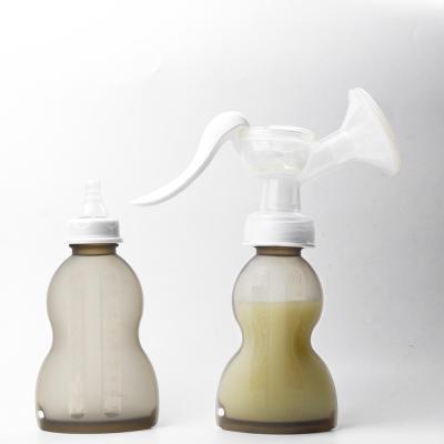 China Portable Breast Milk Storage Silicone , Odorless Silicone Milk Bags With Pump for sale