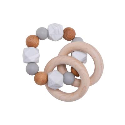 China Practical Silicone Baby Teether Reusable , Chewable Silicone Focal Beads for sale