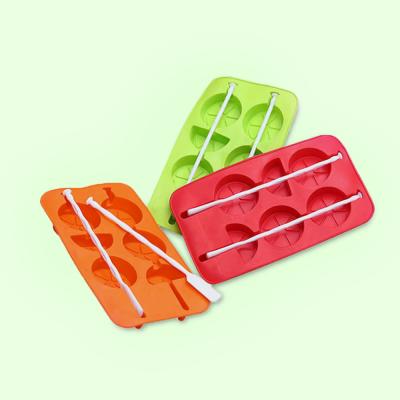 China Fruits Shape Ice Cube Tray Reusable , Multipurpose Silicone Ice Cream Mold for sale