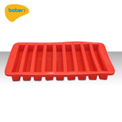 China Tasteless Ice Cube Stick Tray Silicone Molds Bar Type For Freezing for sale