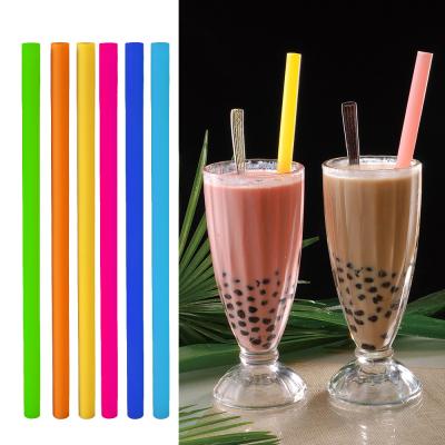 China Non Toxic Long Reusable Silicone Straw Collapsible BPA Free for sale