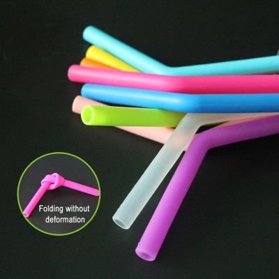 China Smoothie Reusable Silicone Straw Portable Multiscene Tasteless for sale