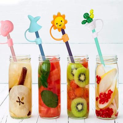 China BPA Free Reusable Silicone Straw Cover Leakproof Multipurpose for sale