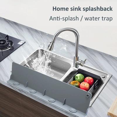 China Tasteless Sturdy Silicone Kitchen Utensils , Impermeable Kitchen Sink Splash Guard for sale