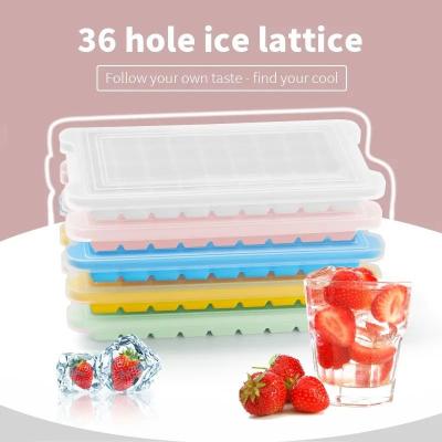 China Cocktails Silicone Ice Cube Tray With Lid Multipurpose Durable for sale