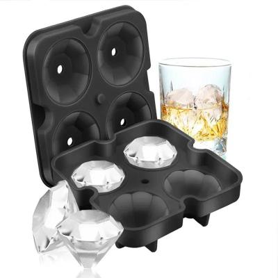 China Portable Diamond Shaped Ice Cubes Mold Nontoxic Stackable Practical for sale