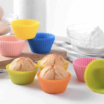 China Multicolor Kitchen Baking Tool Durable , Non Stick Silicone Baking Cups for sale