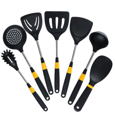 China Black Silicone Kitchen Utensils For Cooking Odorless Reusable for sale
