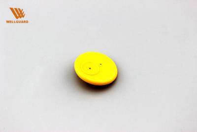 Chine Étiquette en plastique ronde anti-vol des étiquettes R50 de sécurité d'alarme d'individu avec la couleur jaune à vendre