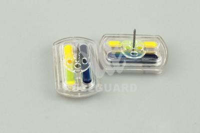 China EAS ABS material security ink tag transparent ink pin with double color ink pin for sale