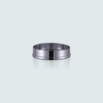 China Hot Stamping Aluminum Cosmetic Parts Mini Size Airless Bottle Outside Base for sale