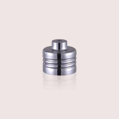 China Compact Design Aluminum Cosmetic Parts Perfume Sprayer Closure Silver for sale