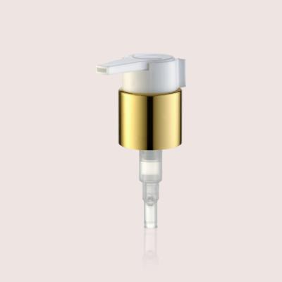 China JY505-04C 24/400 Aluminum Cosmetics Packaging Pump Treatment Cream Pump With Clip for sale