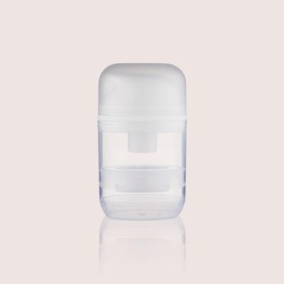 China Dosage 1.0/0.50ml Empty Lotion Bottles Facial Care Products GR611A Oval Shape for sale