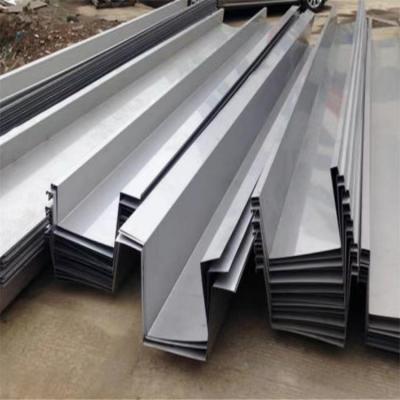 China 316 Stainless Channel Bar Laser Cut Roof Stainless Steel Rain Gutters for sale