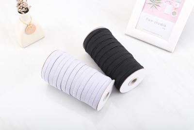 China Black Heavy Duty Elastic 1 Inch 2 Inch 4 Inch Woven Elastic Band for sale