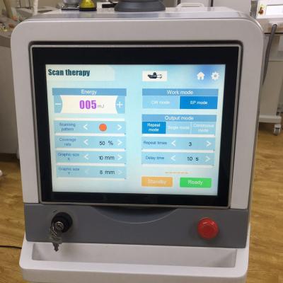 China 10600 Nm Co2 Fractional Laser Machine For Scar Removal / Vertical Fractional Resurfacing Laser for sale