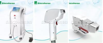 China Piel triple del equipo del retiro del pelo del laser del diodo que aprieta 5 - anchura de pulso 400ms en venta