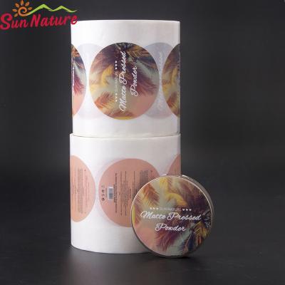 China 5CM FSC Sticker Roll Paper Sticker Labels Printing For Makeup Box for sale