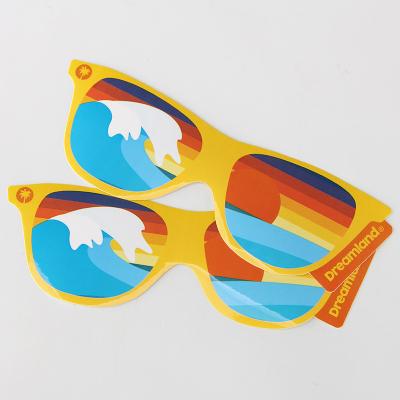 China Irregular Die Cut Shape 5cm Paper Sticker Labels Self Adhesive Label Paper For Glasses for sale