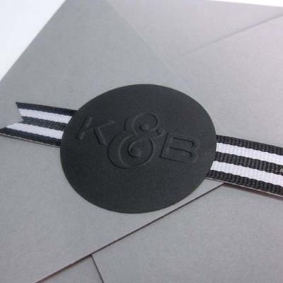 China 1.5in Garments Embossed Printable Self Adhesive Labels Recycled Paper Sticker Printing for sale