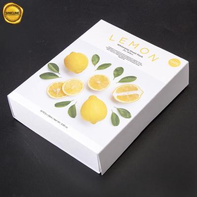 China Personalized Eco Sugar Cane Paper Facial Mask Packaging Box for sale
