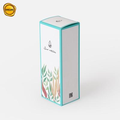 China 5.5cm Ivory Folding Skincare Packaging Box Lotion Color Printing for sale
