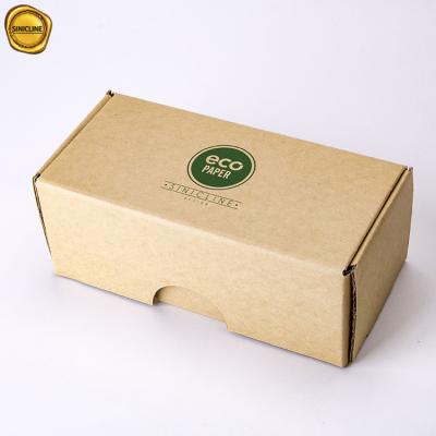 Chine Papier d'emballage favorable à l'environnement a ridé la boîte de expédition avec le logo fait sur commande à vendre