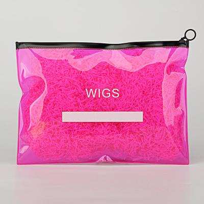 China 25 X 35cm Plastic Printed Ziplock Bags Hair Extension Packaging Bags for sale