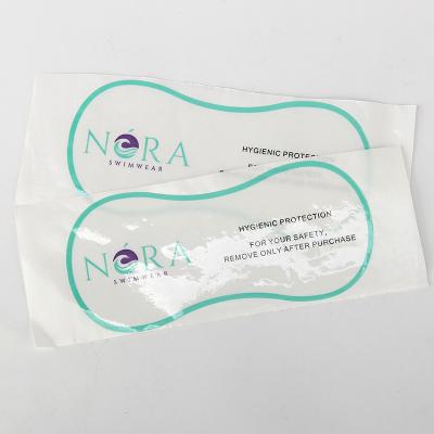 China etiqueta engomada transparente plástica brillante Matt Sticker higiénico de la protección 3cmSwimwear en venta