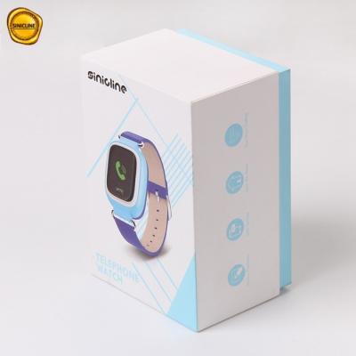 China Caixa de papel eletrônica feita sob encomenda Logo Packaging Box feito sob encomenda do presente da caixa de relógio dos produtos à venda