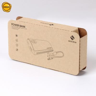 China 100mm 6in CDR Electronics Corrugated Cardboard Power Bank Packaging Box For Gifts for sale