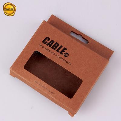 China Wholesale Logo Customized Hanging Electronic Products Usb Data Cable Retail Packaging Paper Box for sale