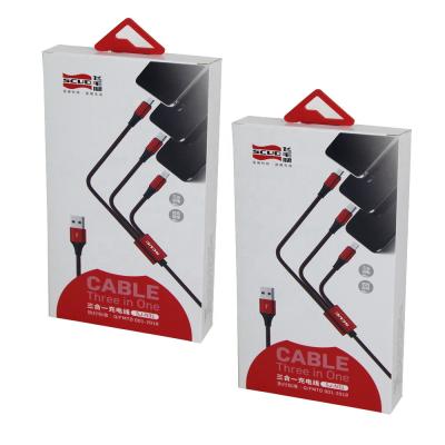 China Caja de papel de empaquetado inalámbrica de la caja de papel del cargador del cable del USB para los productos de la electrónica en venta