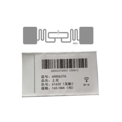 China 1.63 X 0.63in RFID Tag Sticker Fabric Custom Care Labels For Clothing for sale