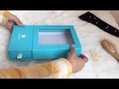 Custom Luxury Hair Extensions Two-In-One Rigid Drawer Box and Magnetic Packaging Box By SUN NATURE