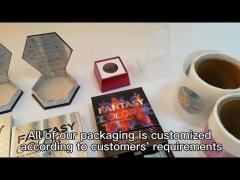 Customized Cosmetics Paper Packaging Boxes And Sticker Labels/Eyeshadow Boxes/Lipstick Boxes