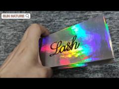 Custom Eyelashes Holographic Paper Packaging Boxes