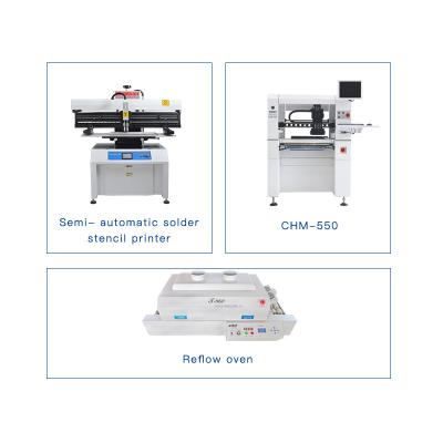 China Charmhigh CHM-550 Desktop SMT Pick And Place Pcb Machine 4 Head Manual for sale