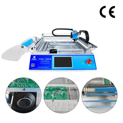 China Pick And Place PCB Machine SMD 29 Tape Feeding Stacks Built In Computer Manual for sale
