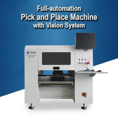 China Automatic Nozzle Change  PCB Pick And Place Machine CHM-650 with High Speed High precision for sale
