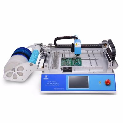 China CHM-T48VA Chip Mounter 2 Heads Desktop Semi-Automatic Electrical SMT Pick and Place Machine For PCB Production Line for sale